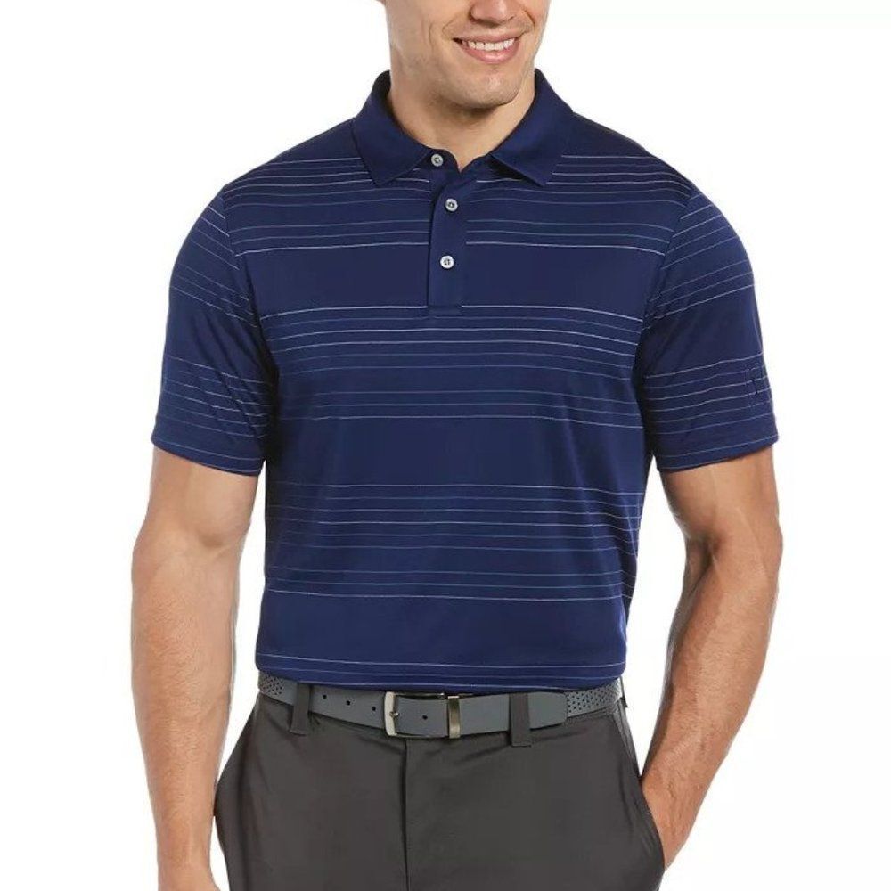 PGA TOUR Men's Stripe Polo Shirt